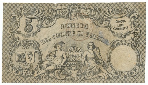 Lire moneta del comune di - comune,
