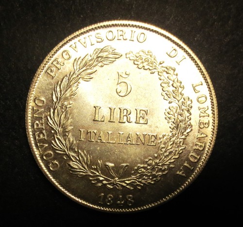 Lire italiane 1848 - 5,