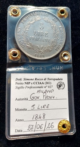 Lire 1848 governo - 1848,