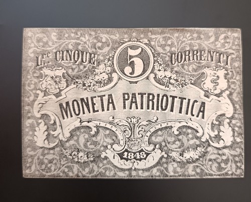 Moneta patriottica lire 1848 - patriottica, 5
