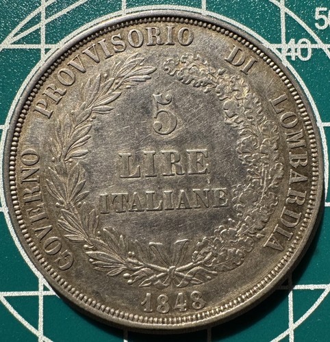 Lombardo veneto lire 1848 - lombardo-veneto,, 5