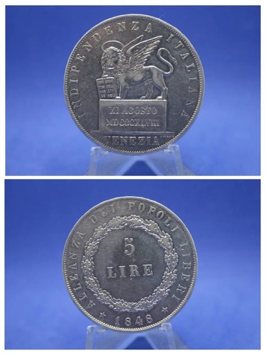 Raro lire 1848 venezia - 5,