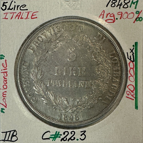 Italia lire 1848m - lire,