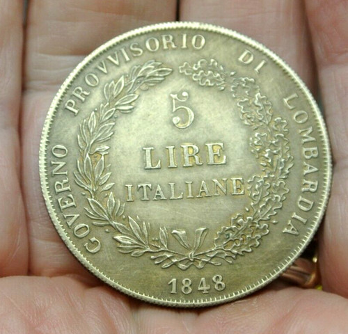 Moneta lire italia lombardia - moneta,
