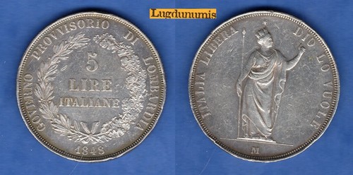 Italia lire 1848 ttb - italia,
