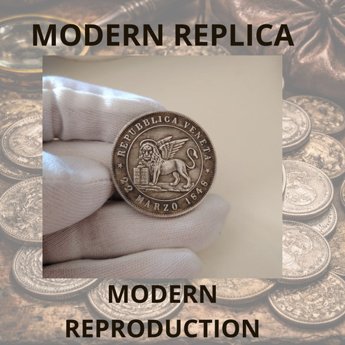 Repubblica veneta lire - lire, 1848