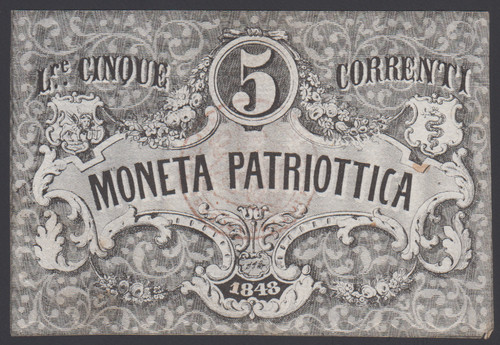 Italia lire 1848 p - 1848, vf
