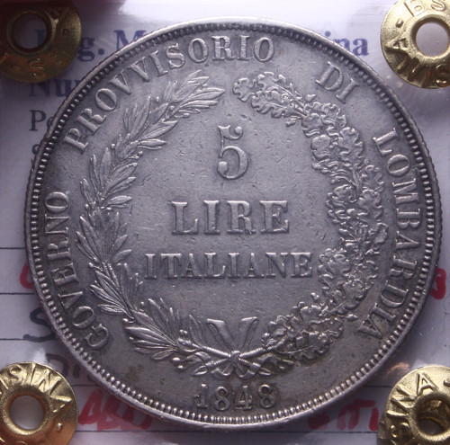 Lombardia lire argento - lombardia, 5