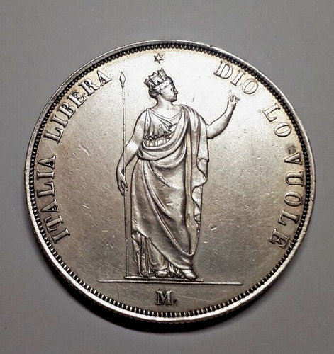 Lire 1848 argento governo - lire,